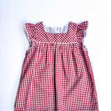 Emmy Gingham Dress (Red)