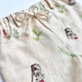 Ollie Linen Shorts  (Festive Print)