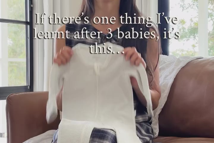 Customer review of the Little Sundays thick zip growsuit