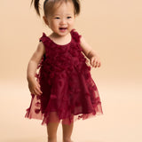 Charlotte Silk Organza Dress (Red)