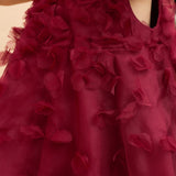 Charlotte Silk Organza Dress (Red)