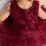 Charlotte Silk Organza Dress (Red)