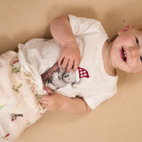 Ollie Linen Shorts  (Festive Print)