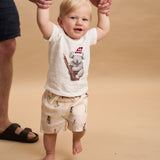 Ollie Linen Shorts  (Festive Print)