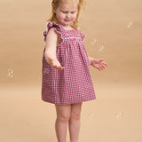 Emmy Gingham Dress (Red)